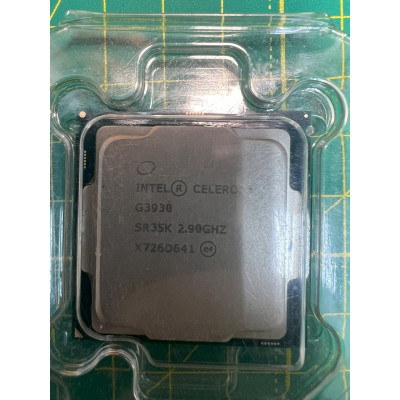 Процесор s1151 Intel Celeron G3930 2.9GHz 2/2 2MB DDR3L 1333-1600 DDR4 2133 HD Graphics 610 51W б/в