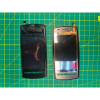 Сенсор для Nokia 600 з панеллю (чорний, оригінальний, PRC)