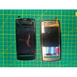 Сенсор для Nokia 600 з панеллю (чорний, оригінальний, PRC) Сенсор для Nokia 600 з панеллю (чорний, оригінальний, PRC)