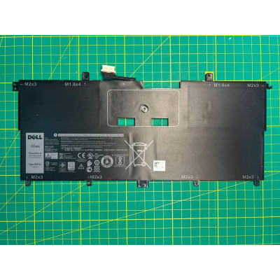 Оригінальна батарея для ноутбука DELL NNF1C (XPS 13 9365, P71G) 7.6V 5940mAh 46Wh Black (HMPFH) Б/В