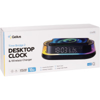 Настільний годинник з бездротовою зарядкою Gelius Time Bridge 2 GP-SDC02 Настільний годинник з бездротовою зарядкою Gelius Time Bridge 2 GP-SDC02