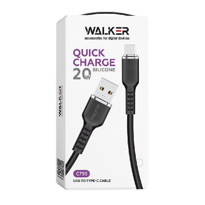 Кабель USB WALKER C795 Type-C white
