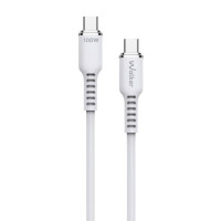 Кабель USB WALKER C795 Type-C to Type-C 100W white Кабель USB WALKER C795 Type-C to Type-C 100W white