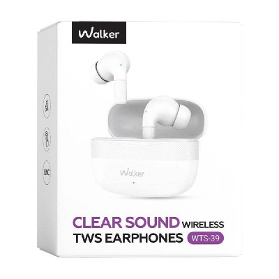 Навушники Bluetooth WALKER WTS-39 ENC white