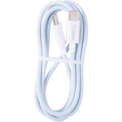 Кабель USB Gelius iCable GP-UCN010 Type-C to Type-C (1,2 м) (60W) Світло-синій Кабель USB Gelius iCable GP-UCN010 Type-C to Type-C (1,2 м) (60W) Світло-синій