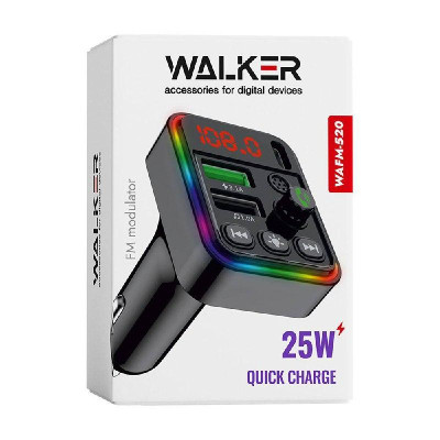 FM-трансмітер WALKER WAFM-520 black