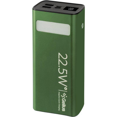 Повербанк Gelius Lightstone GP-PB300 30 000mAh QC+PD 22.5W Green