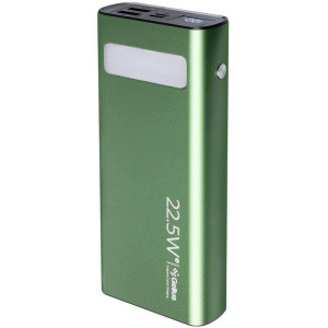 Повербанк Gelius Lightstone GP-PB300i 20000mAh QC+PD 22.5W Green Повербанк Gelius Lightstone GP-PB300i 20000mAh QC+PD 22.5W Green