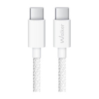 Кабель USB WALKER C860 Type-C to Type-C 65W white Кабель USB WALKER C860 Type-C to Type-C 65W white