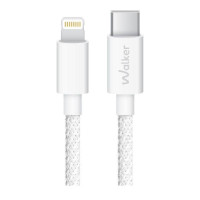 Кабель USB WALKER C860 Type-C to Lightning 30W 2м white Кабель USB WALKER C860 Type-C to Lightning 30W 2м white